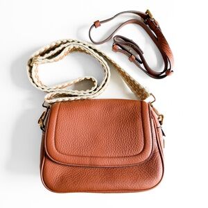 J.Crew Brown Leather Crossbody/Shoulder Bag